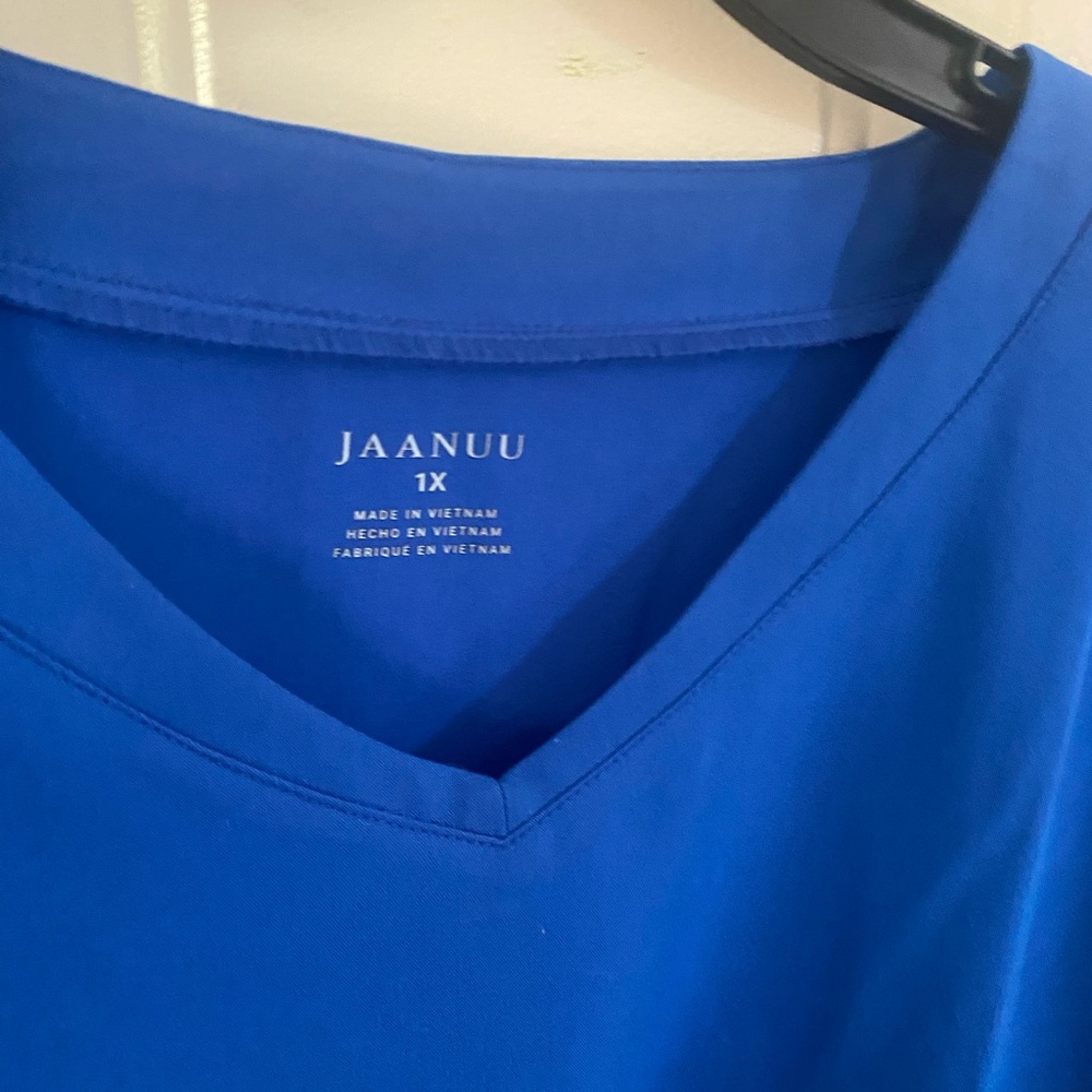 Jaanuu Royal Blue V-Neck Scrub Top
